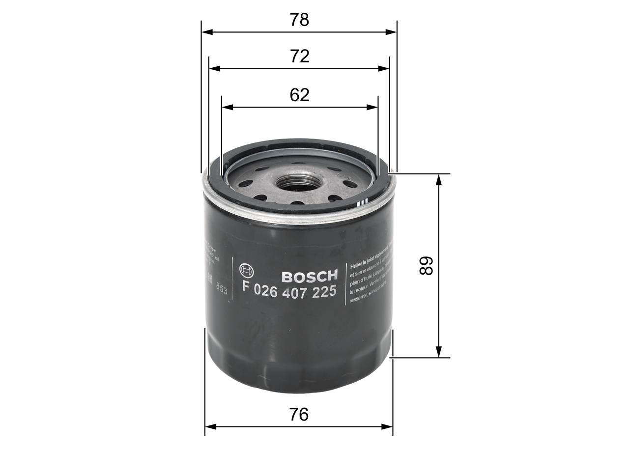 Oil Filter - F 026 407 225 BOSCH