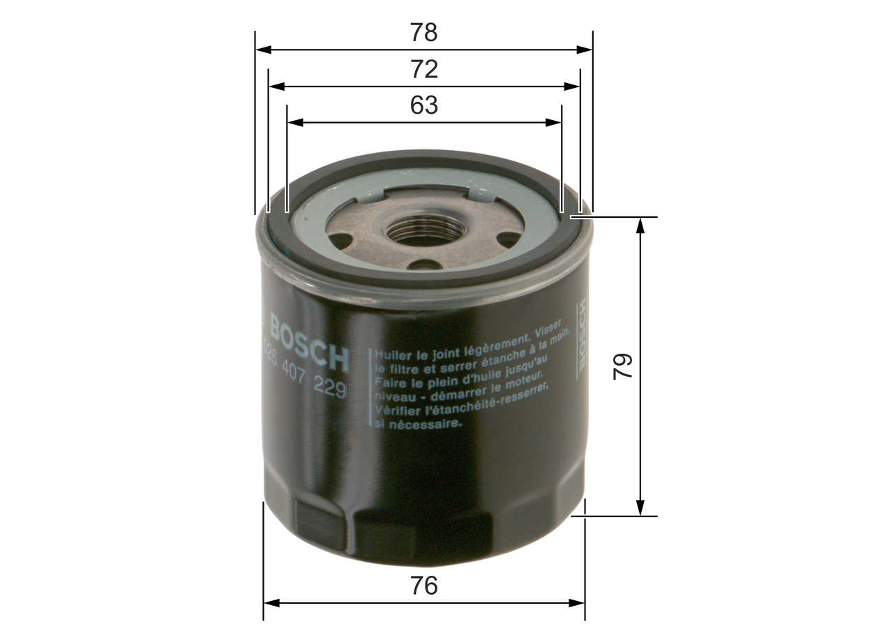 Oil Filter - F 026 407 229 BOSCH