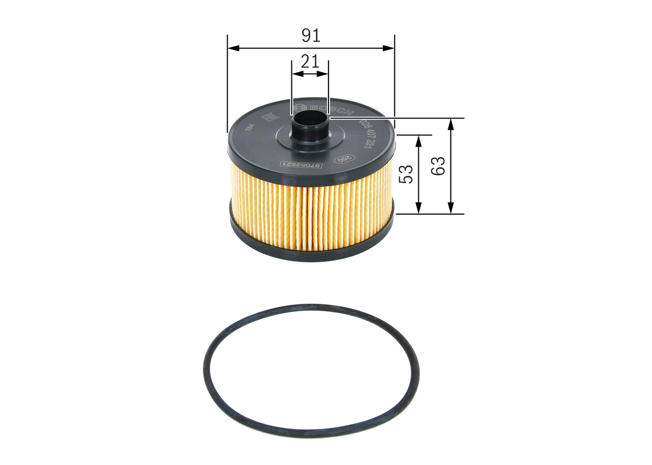 Filtro olio - F 026 407 231 BOSCH