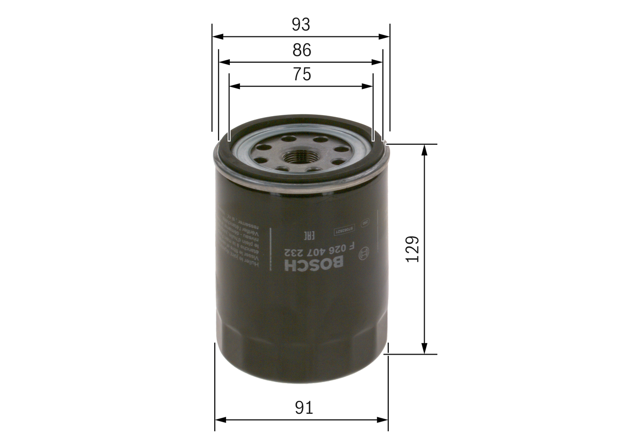 Масляный фильтр - F 026 407 232 BOSCH