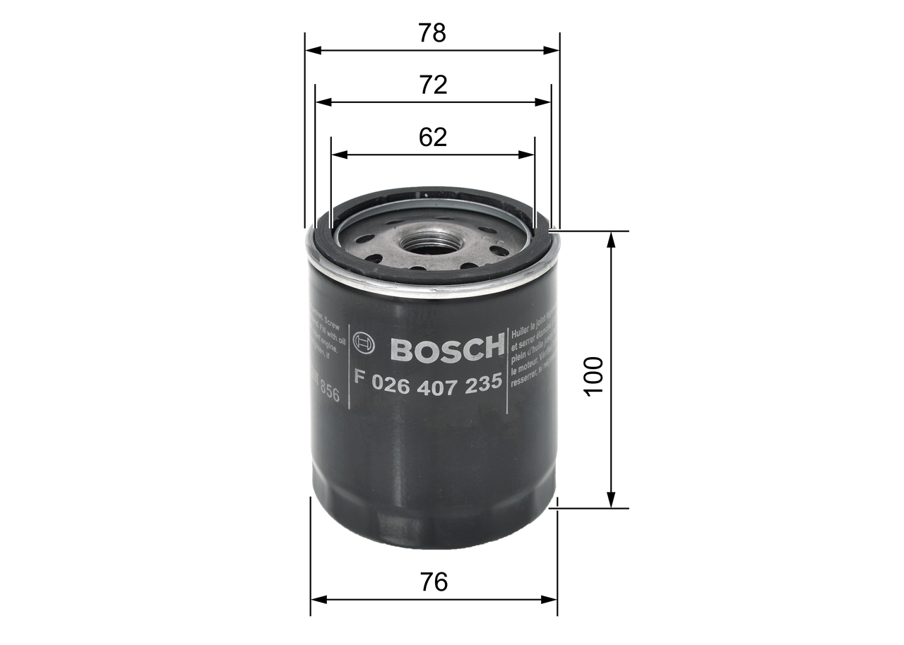 Filtro olio - F 026 407 235 BOSCH