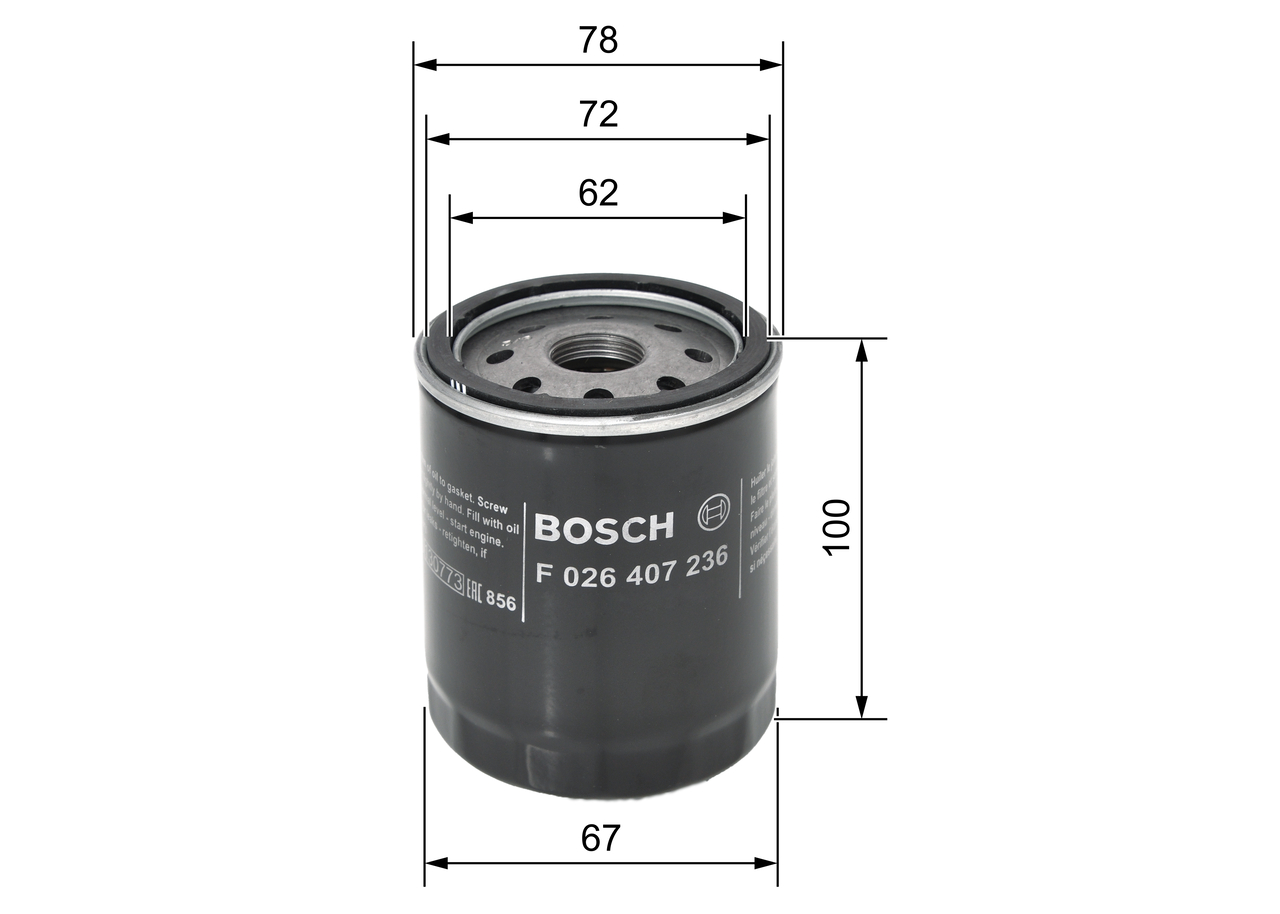 Oil Filter - F 026 407 236 BOSCH