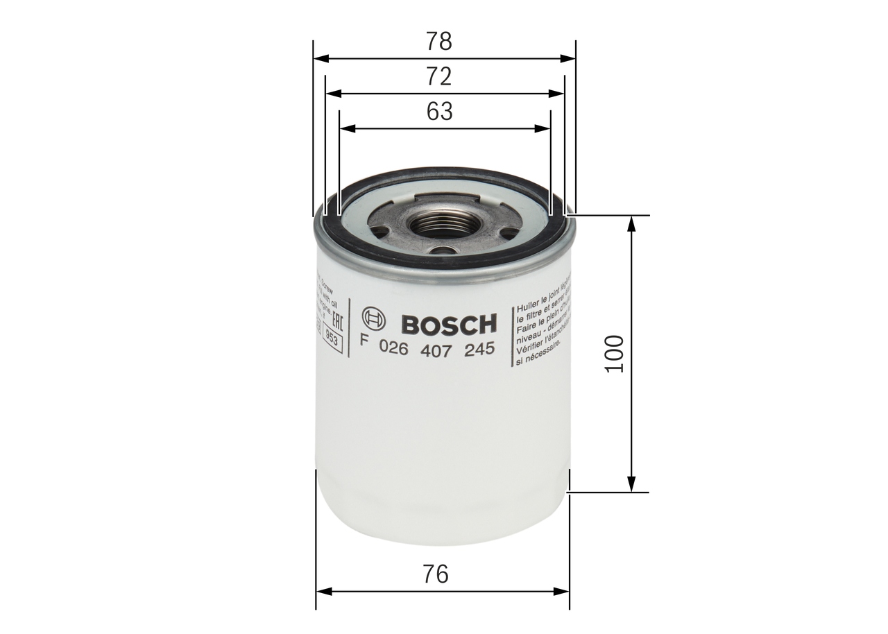 Oil Filter - F 026 407 245 BOSCH