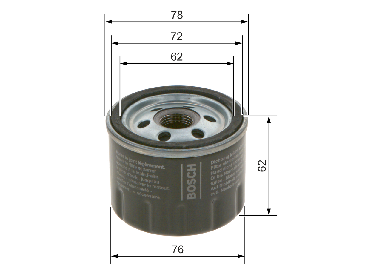 Oil Filter - F 026 407 279 BOSCH