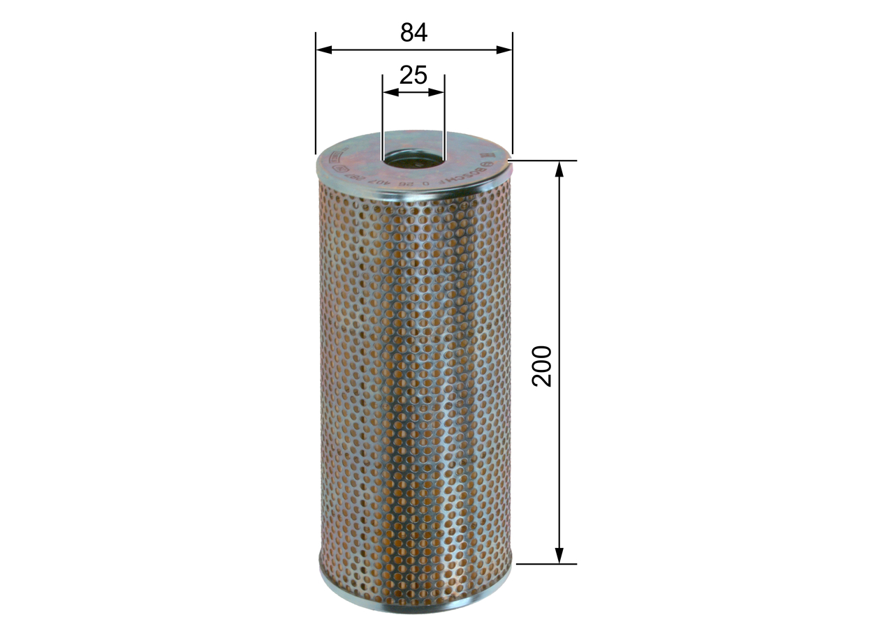 Filter, operating hydraulics - F 026 407 287 BOSCH