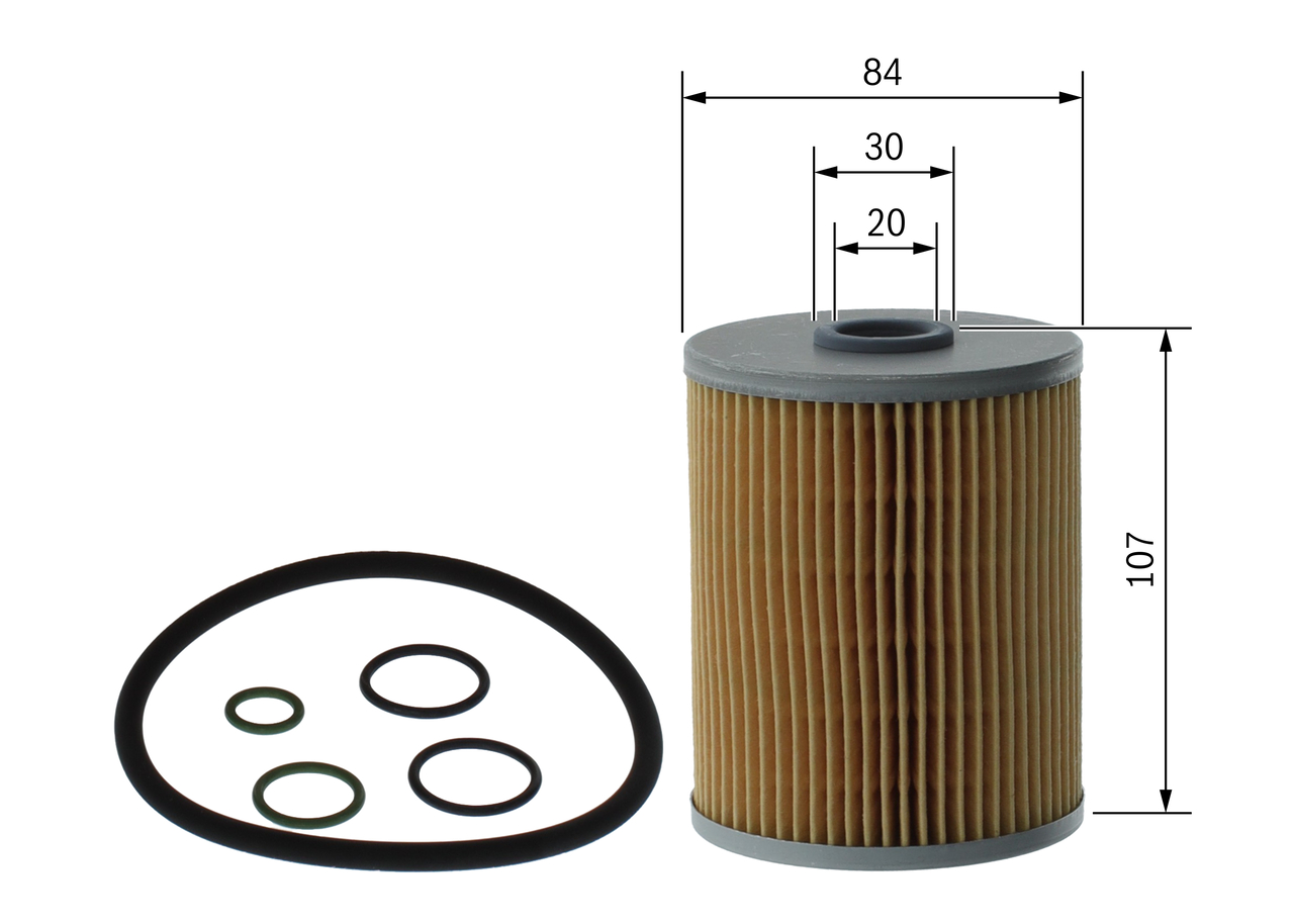 Filter, operating hydraulics - F 026 407 291 BOSCH