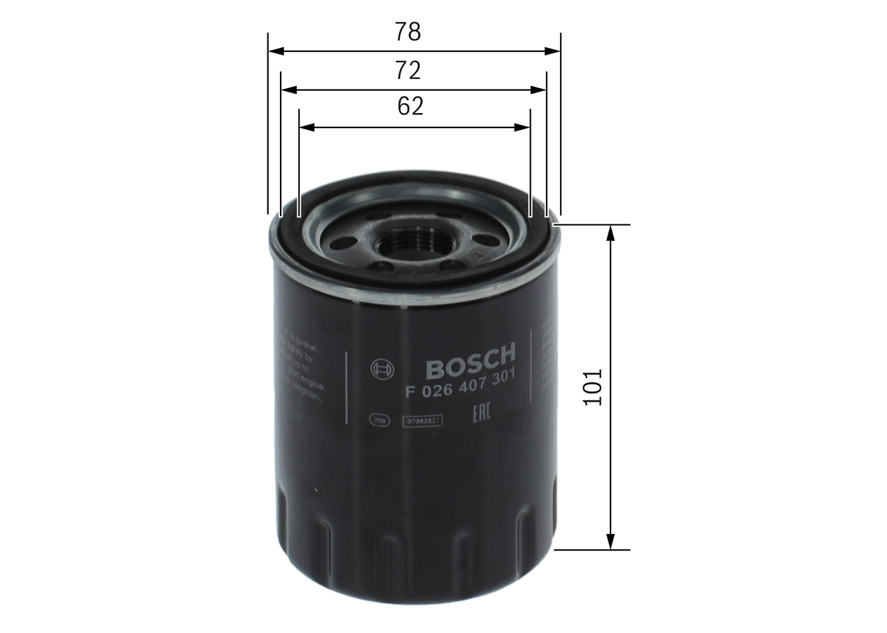 Oil Filter - F 026 407 301 BOSCH