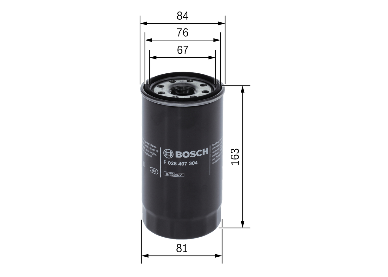 Oil Filter - F 026 407 304 BOSCH