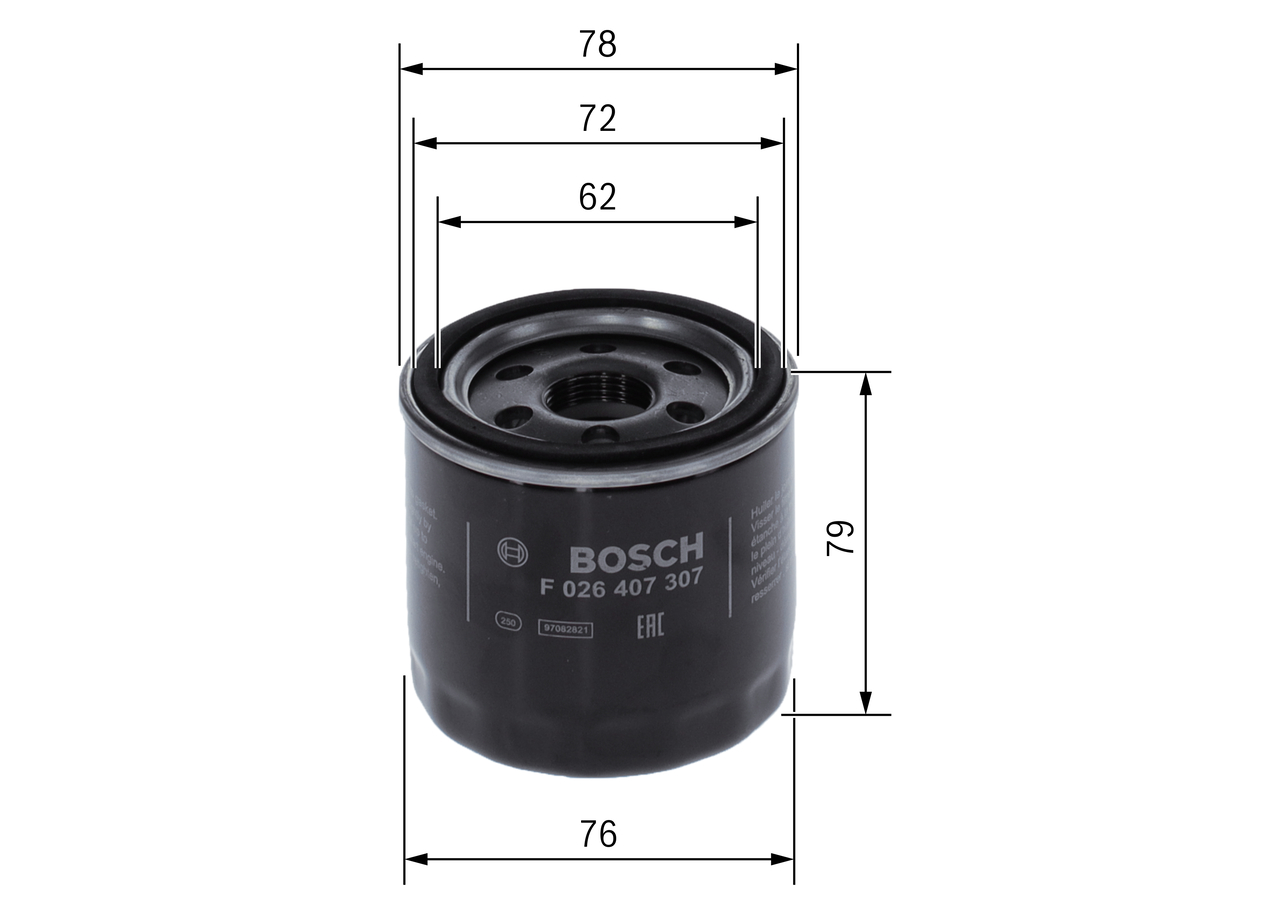 Oil Filter - F 026 407 307 BOSCH