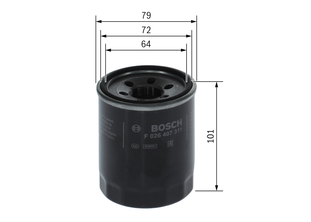 Oil Filter - F 026 407 311 BOSCH