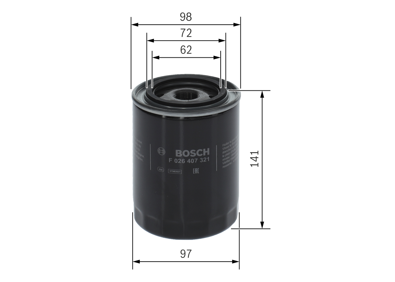 Ölfilter - F 026 407 321 BOSCH