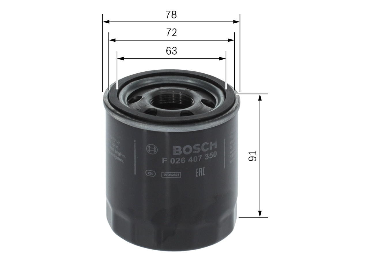 Oil Filter - F 026 407 350 BOSCH