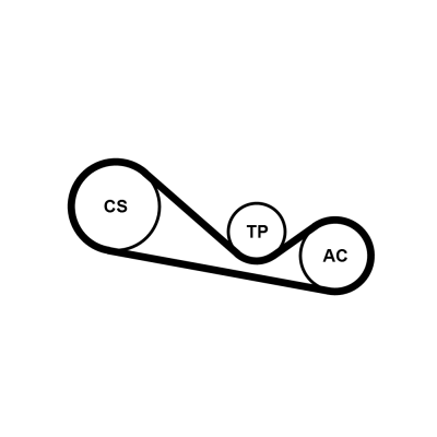 Kit Cinghie Poly-V - 4PK1237K1 CONTINENTAL CTAM
