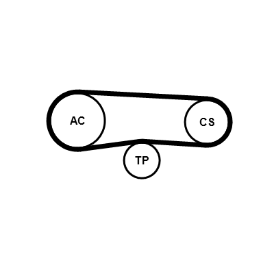 Kit Cinghie Poly-V - 4PK863K1 CONTINENTAL CTAM