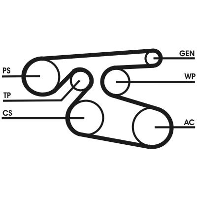 Cinghia Poly-V - 7PK2000 CONTINENTAL CTAM