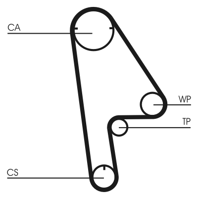 Timing Belt Set - CT1001K1 CONTINENTAL CTAM