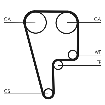 Timing Belt - CT1006 CONTINENTAL CTAM