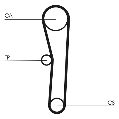 Зубчатый ремень - CT1008 CONTINENTAL CTAM