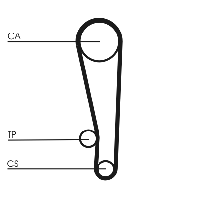 Зубчатый ремень - CT1013 CONTINENTAL CTAM