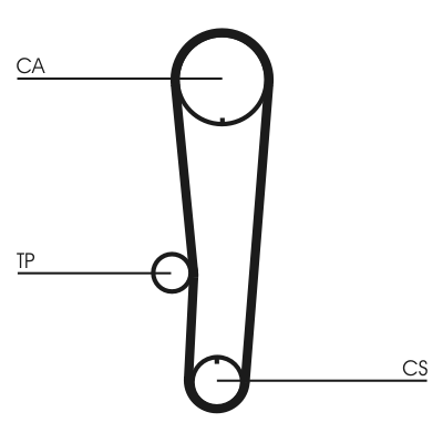 paskirstymo diržo komplektas - CT1017K1 CONTINENTAL CTAM