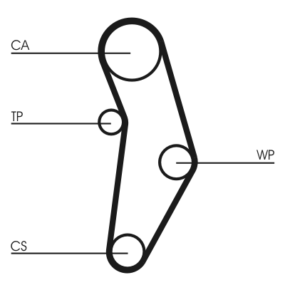 Water Pump & Timing Belt Set - CT1049WP1 CONTINENTAL CTAM