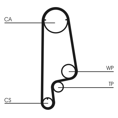 Cinghia dentata - CT1070 CONTINENTAL CTAM