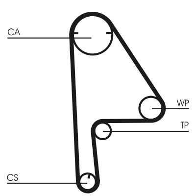 Kit cinghie dentate - CT1081K1 CONTINENTAL CTAM