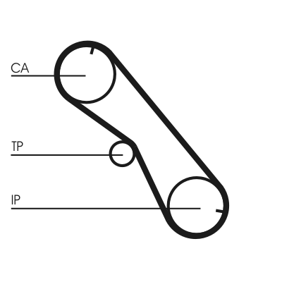 Kit cinghie dentate - CT1089K2 CONTINENTAL CTAM