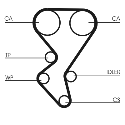 Timing Belt - CT1092 CONTINENTAL CTAM