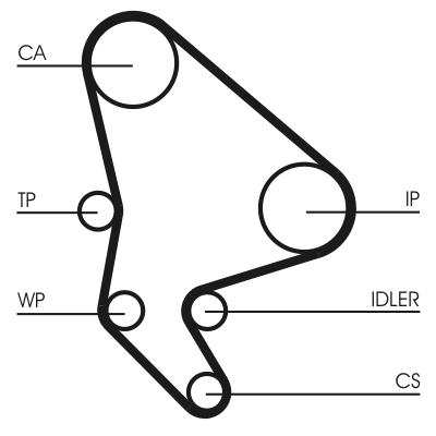 Timing Belt Set - CT1100K2 CONTINENTAL CTAM