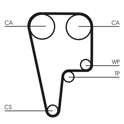 Timing Belt - CT1125 CONTINENTAL CTAM