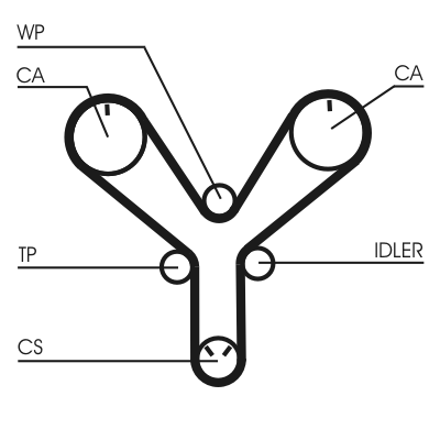Timing Belt - CT1147 CONTINENTAL CTAM