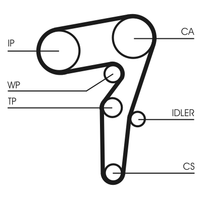 Timing Belt - CT1155 CONTINENTAL CTAM