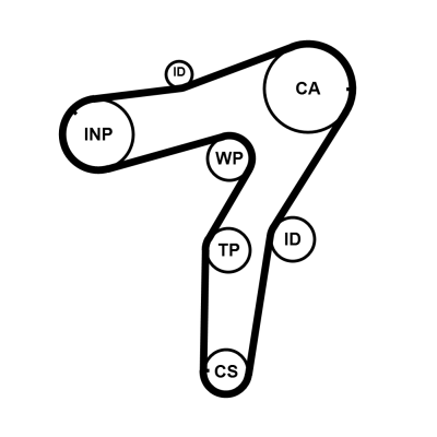 Timing Belt - CT1183 CONTINENTAL CTAM