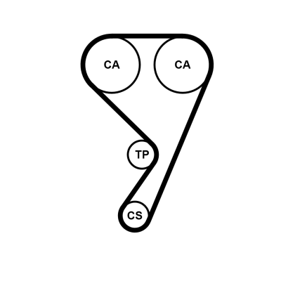 Water Pump & Timing Belt Set - CT1211WP1 CONTINENTAL CTAM