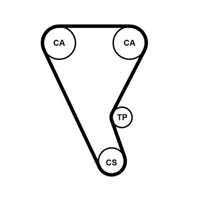 Timing Belt - CT1233 CONTINENTAL CTAM