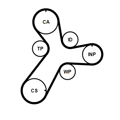 Timing Belt - CT1237 CONTINENTAL CTAM