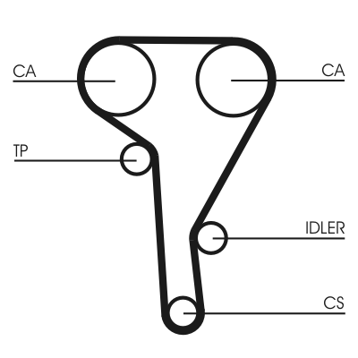 Timing Belt - CT515 CONTINENTAL CTAM