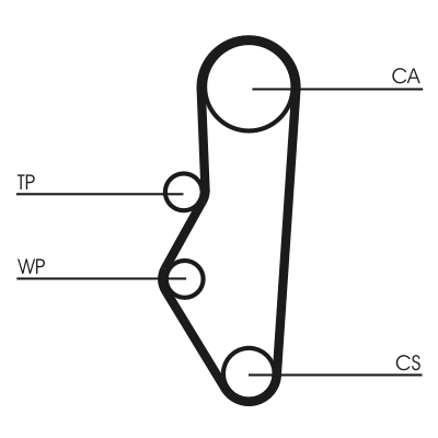 Cinghia dentata - CT525 CONTINENTAL CTAM