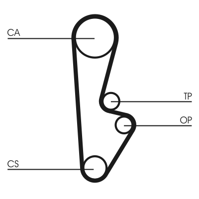 Timing Belt - CT559 CONTINENTAL CTAM