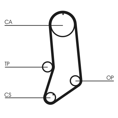 Cinghia dentata - CT594 CONTINENTAL CTAM