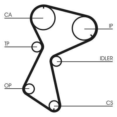 Timing Belt Set - CT604K1 CONTINENTAL CTAM