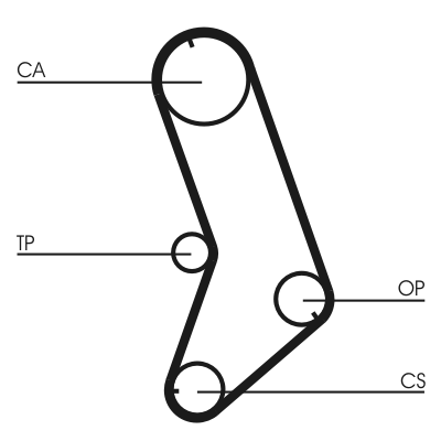 Timing Belt - CT647 CONTINENTAL CTAM