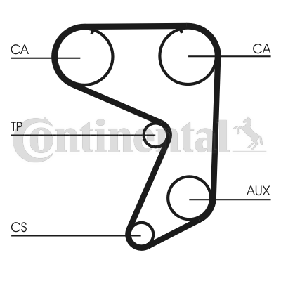 Timing Belt - CT651 CONTINENTAL CTAM