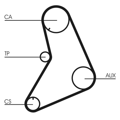 Cinghia dentata - CT685 CONTINENTAL CTAM