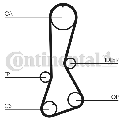 Cinghia dentata - CT695 CONTINENTAL CTAM