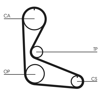 Timing Belt - CT702 CONTINENTAL CTAM