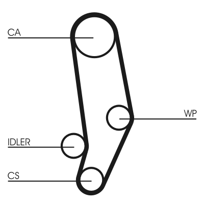 Timing Belt - CT704 CONTINENTAL CTAM