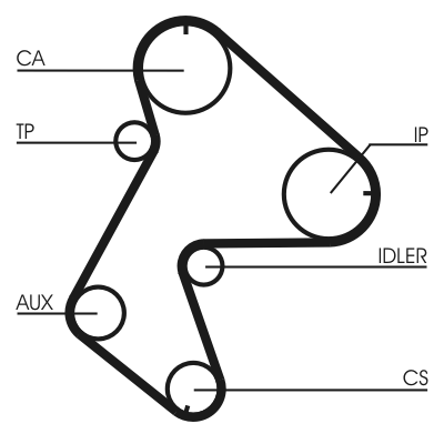 Timing Belt - CT711 CONTINENTAL CTAM