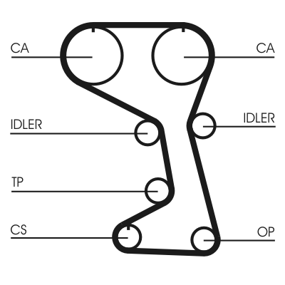 Timing Belt - CT712 CONTINENTAL CTAM